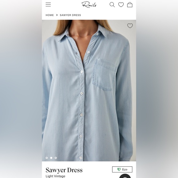 New Rails Sawyer Shirt Dress - Picture 2 of 13